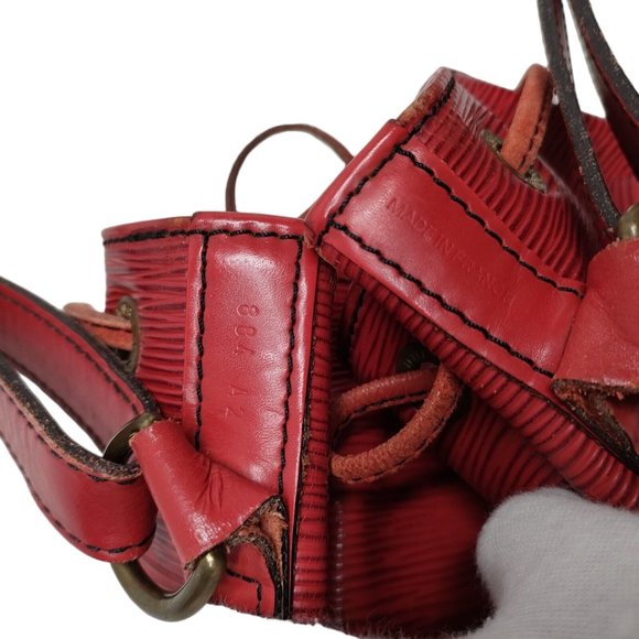 ReD 532241B V Louis Vuitton Shoulder Bag Petit Noe Red Epi - Picture 8 of 11